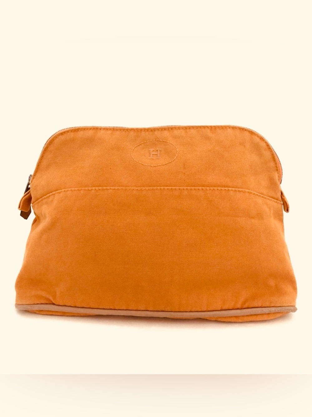 HERMÉS Bolide Canvas Pochette Cosmetics Pouch
